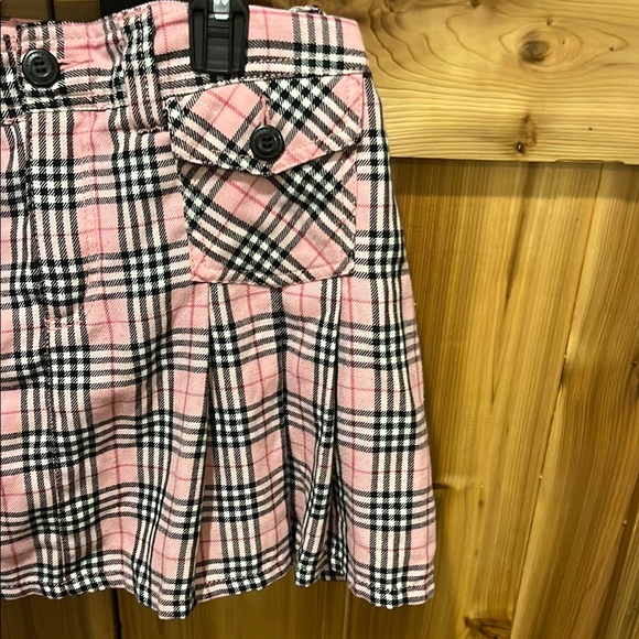 Arizona Jean Company Pink and Black Plaid Mini Skort - Picture 4 of 10